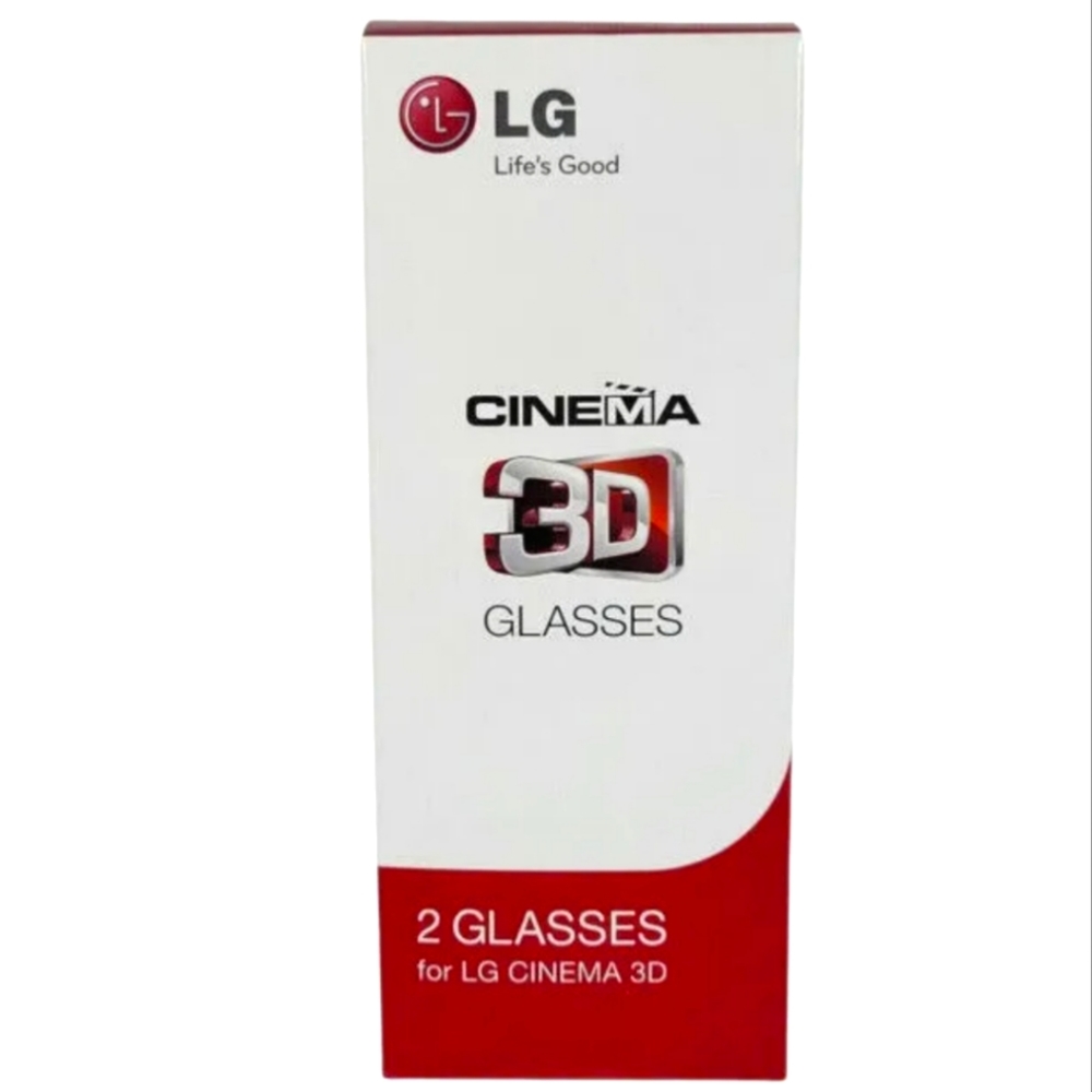 🆕 LG Cinema 3D Glasses 2 Pairs NWT NIB Smart TV